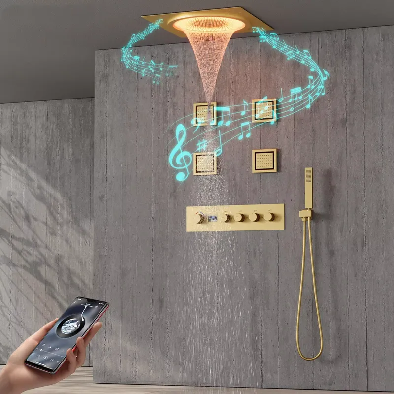 Spa&Wellness Earth City Шелепиха - Set Doccia LED Intelligente con Musica,