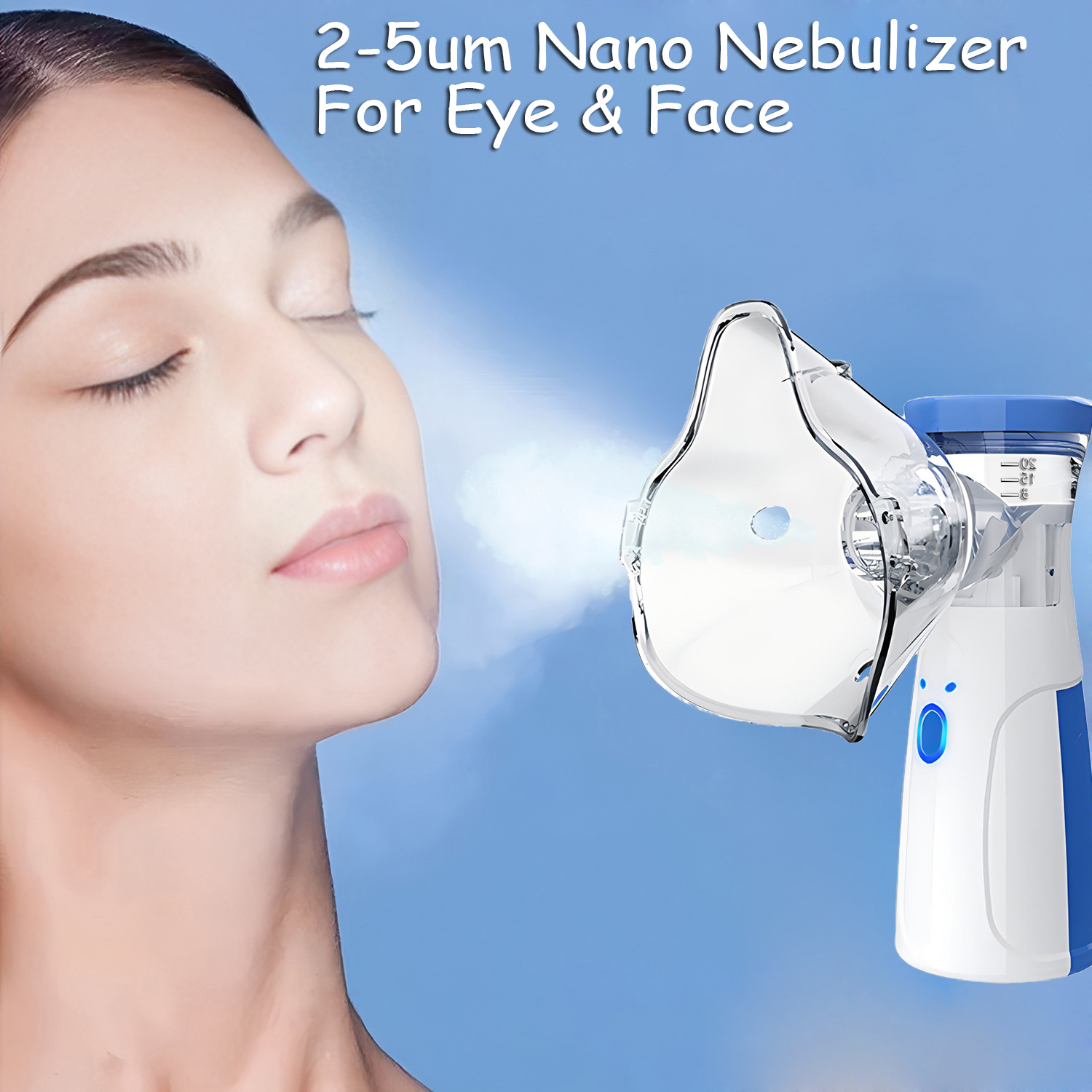 Facial Steamer Nano - Mini Vaporizzatore Facciale Silenzioso, Nebulizzatore Portatile